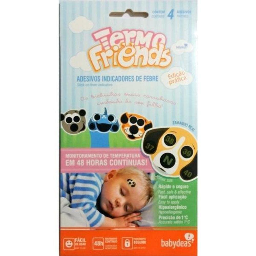 Termo Friends Adesivo Para Febre Com 4 Unidades Babydeas