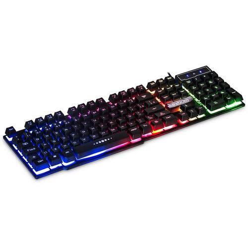 Menor preço em Teclado Usb Gamer Semi Mecanico Iluminado Bk-152c