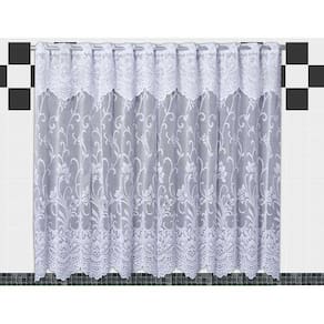 Cortina de Renda - Copa e Cozinha - Karla - 2,00m x 1,20m - P/ Varão - Cortilester
