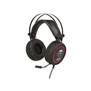 Fone De Ouvido Headset Knup Preto e Vermelho Kp-401