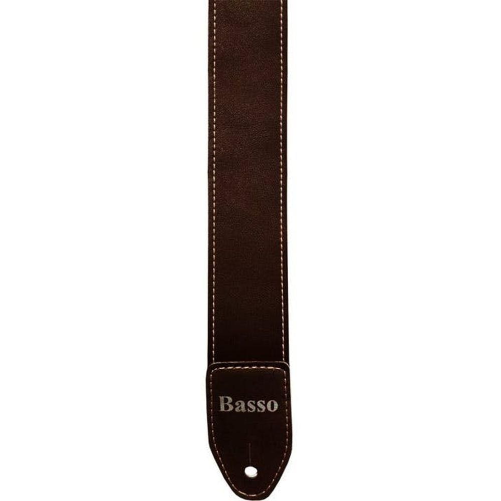 Correia Basso Básica em Sintético Marrom Liso Sf 112