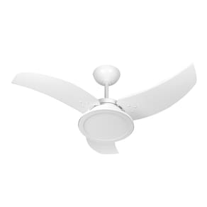 Ventilador De Teto Venom Led 3 Pás Branco 130W Tron