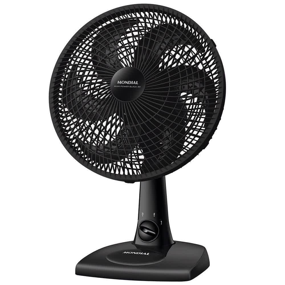 imagem-Ventilador de Mesa Mondial NV-15B, 30cm, 3 Velocidades, Preto - 220V