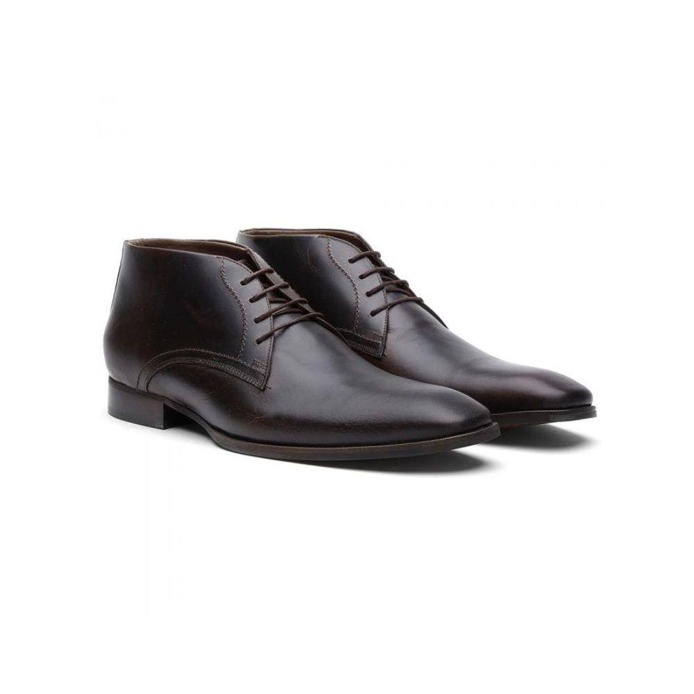 Bota Social Masculina ra Couro Crazy Horse