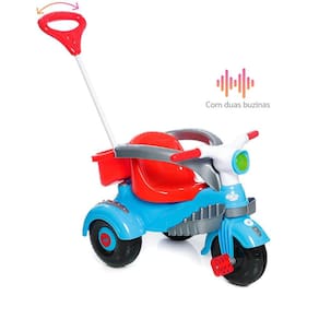 Motoca Infantil Vermelho e Azul com Pedal - CALESITA-958