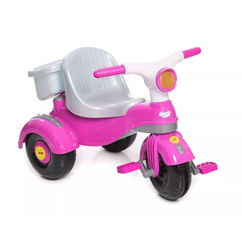 Triciclo Velocita Classic Rosa - Calesita Menor preço em Triciclo Velocita Classic Rosa - Calesita