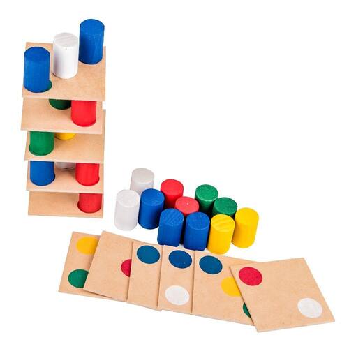 Jogo Torre Inteligente Madeira Montessori Estratégico Brinquedo