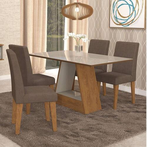 Conjunto Sala de Jantar Mesa Alana Retângular 4 Cadeiras Milena Cimol é boa?