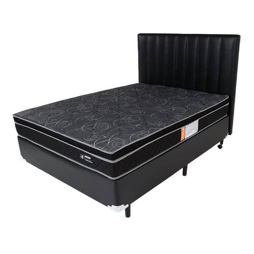 Cama Box Casal + Colchão Molas Ensacadas + Cabeceira 138x188x57cm - BF Colchões Menor preço em Cama Box Casal + Colchão Molas Ensacadas + Cabeceira 138x188x57cm - BF Colchões