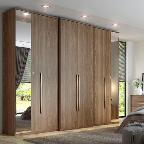 imagem-Guarda Roupa Requinte New Glass - THB - Marrom Chocolate