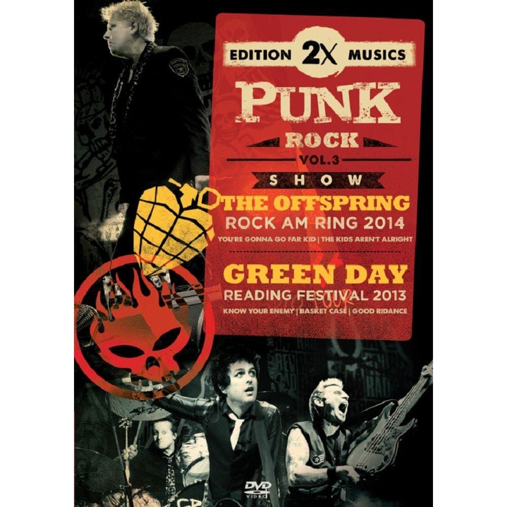 The Offspring e Green Day 2x Punk Music Live Vol.3 - DVD Rock