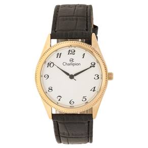 Relogio Masculino Champion Dourado Com Pulseira de Couro