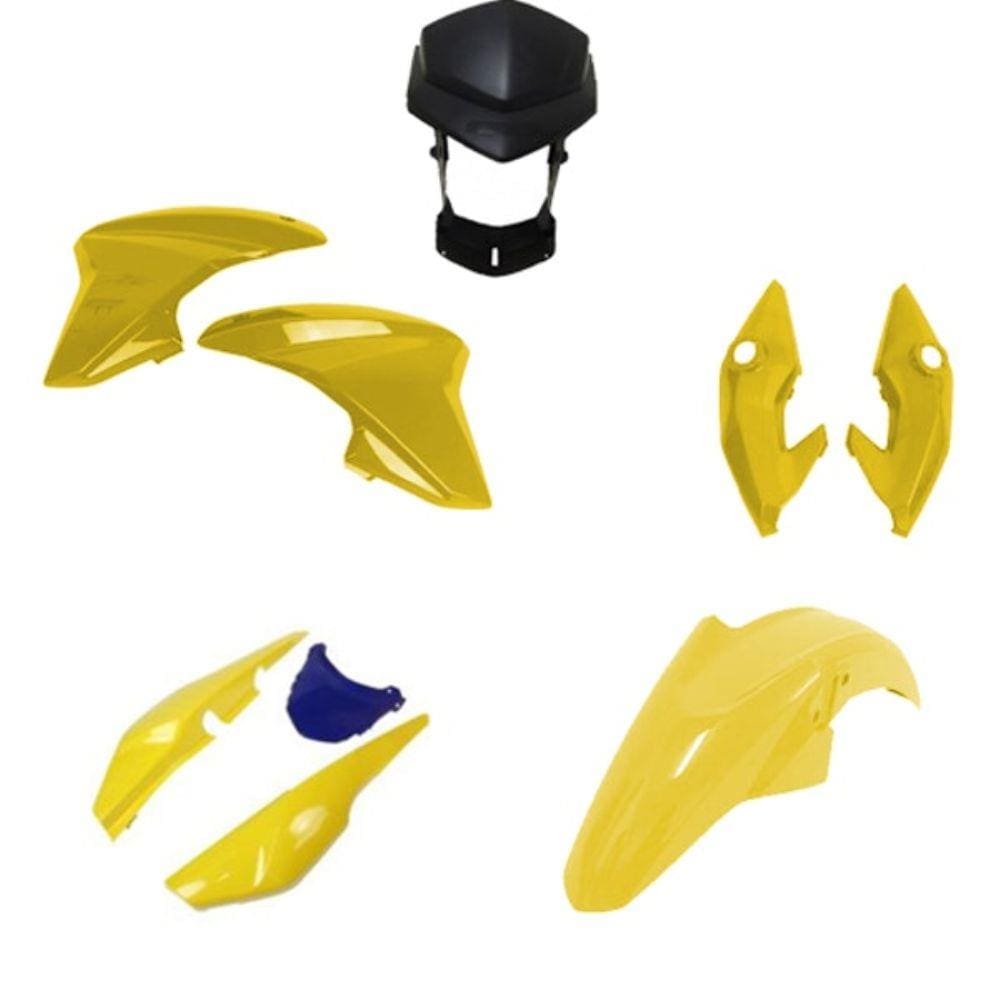 Kit carenagem titan 150 2014 - amarelo topazio