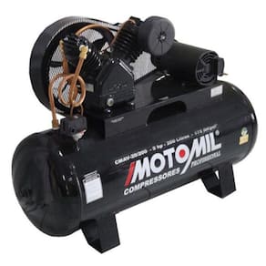 Compressor 20 Pés 5Hp 200L 2 Pistões com Motor Trifásico Cmav-20/200