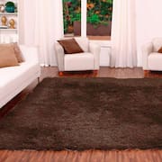 Tapete para Sala Shaggy Requinte Casa Dona 100x140cm Caramelo