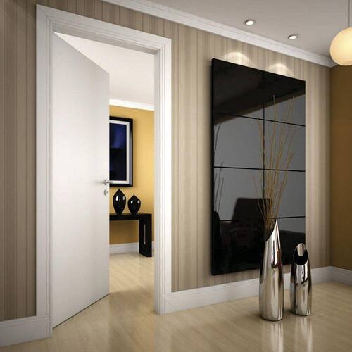 Kit Porta de Madeira Lisa para Drywall Primer 210cmx60cm Moldufama Esquerda Branco Menor preço em Kit Porta de Madeira Lisa para Drywall Primer 210cmx60cm Moldufama Esquerda Branco