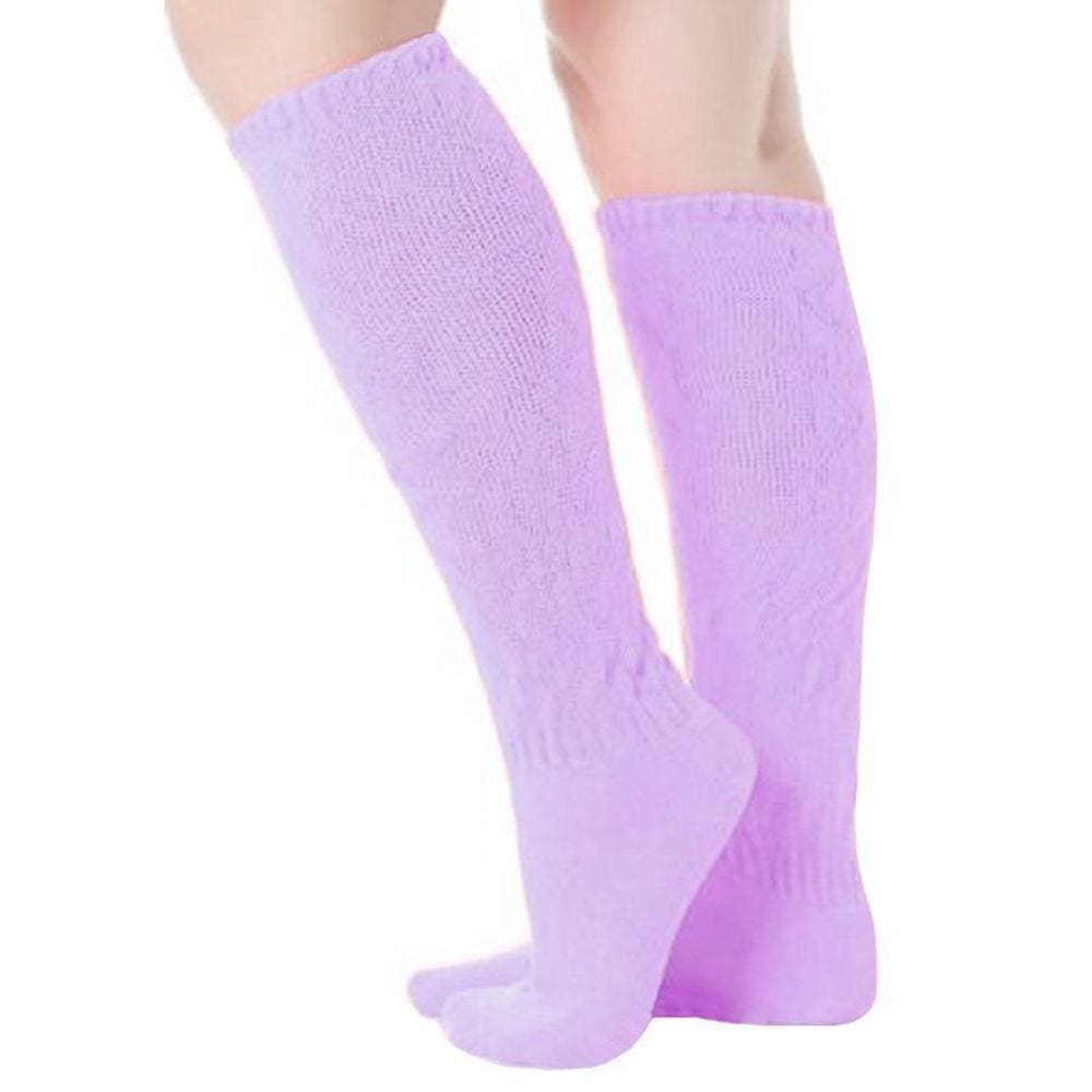 Meia cano longo feminina fitness aeróbica