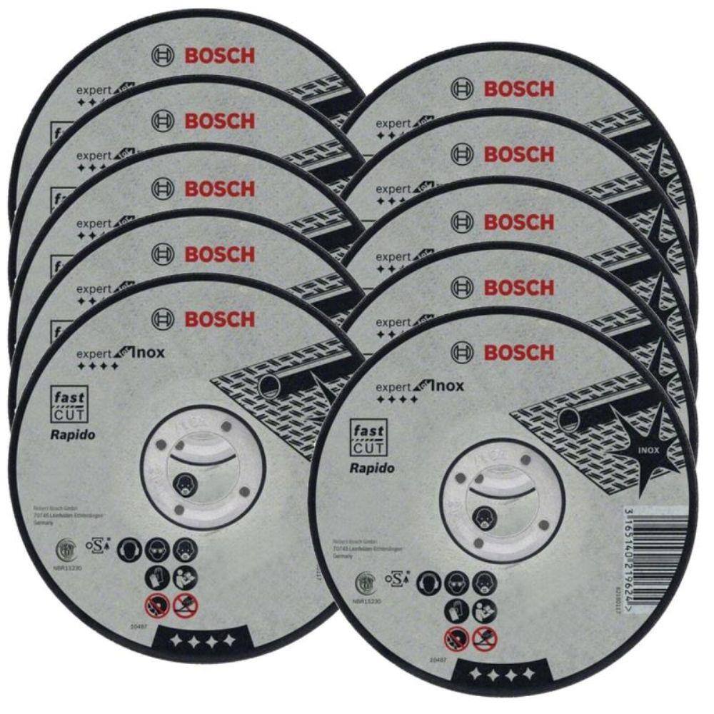 Disco de Corte Inox 7 POL x 1,6 MM EXPERT Kit 10 Unidades BOSCH