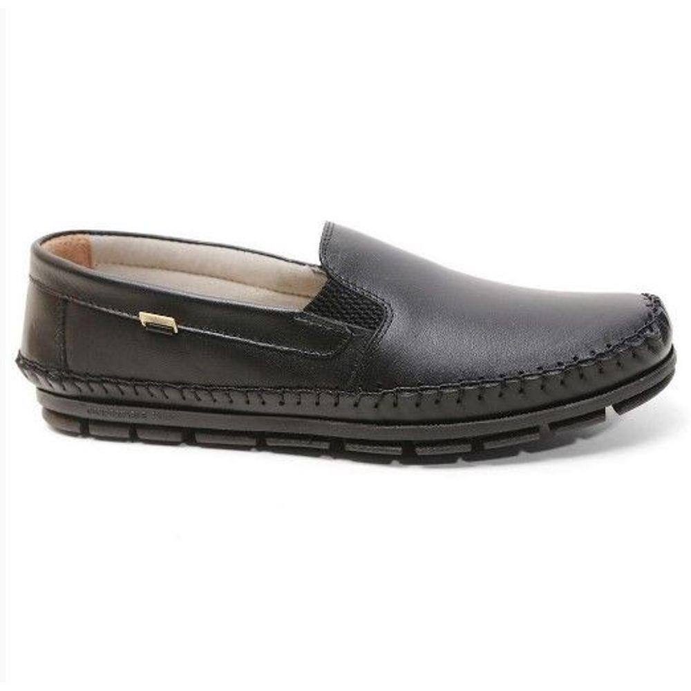 Mocassim Social Penny Loafer Em Couro Alto Conforto - fascar
