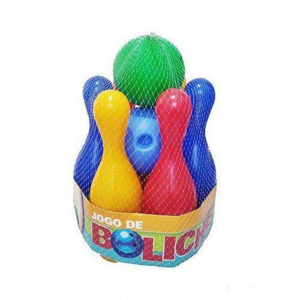 Jogo de Boliche Infantil - Go Play - Kit 6 pinos e 2 bolas - Multikids