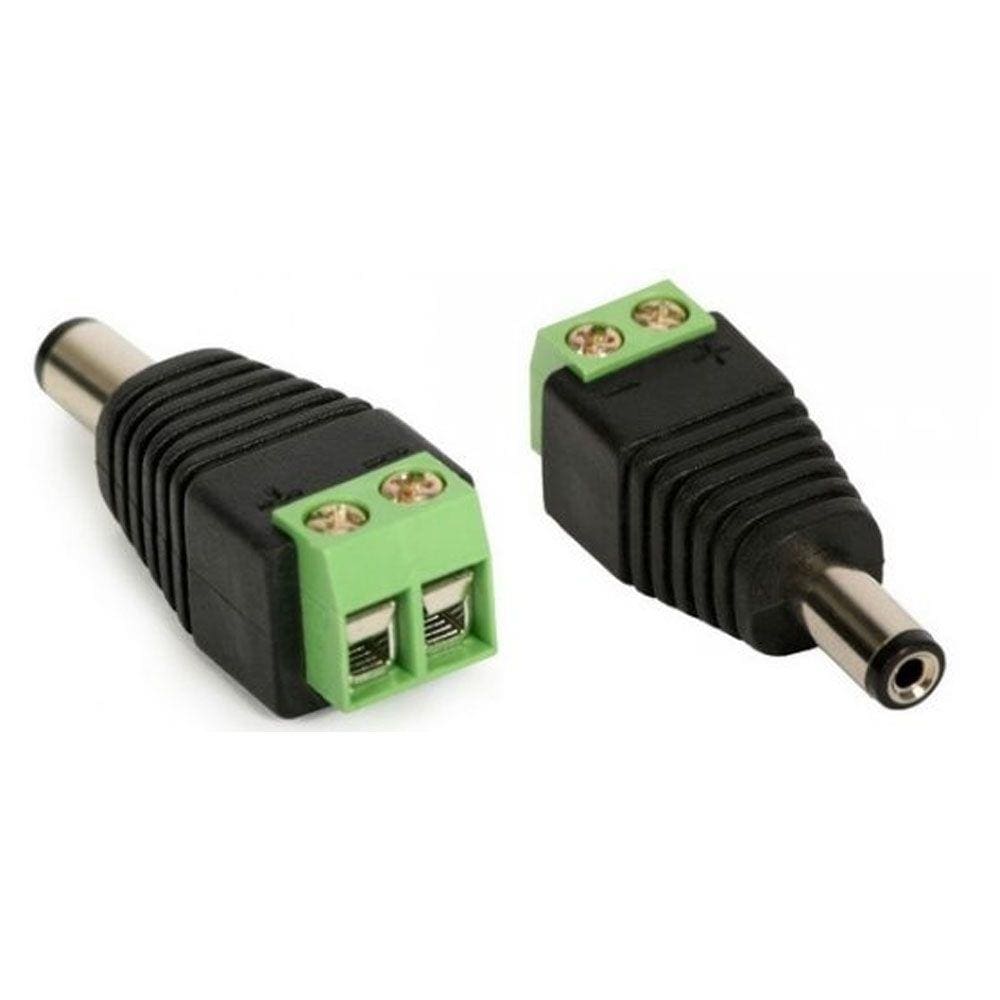 Plug P4 Macho com Borne 2,1mm X 5,5mm (10 Peças) 15.002.00010 Dual Comp
