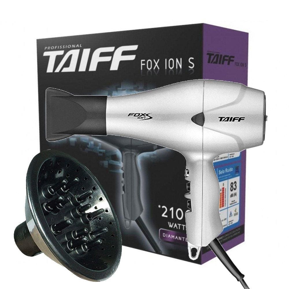 Secador de cabelo Taiff Diamante Fox Íon 3 soft green 127V