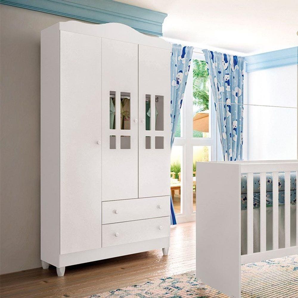 Guarda Roupa - Ariel - 3 Portas - BRANCO
