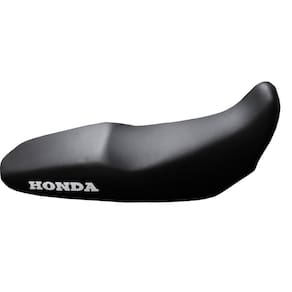 Capa de Banco Preta para Moto Bross 150 com Logo Honda