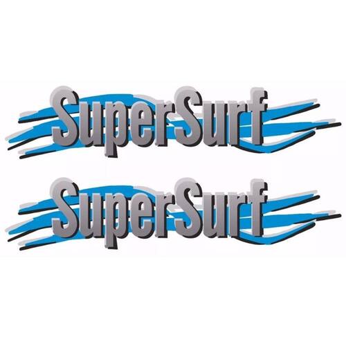 Par De Adesivos Emblema Super Surf Saveiro Parati Gol 03/08