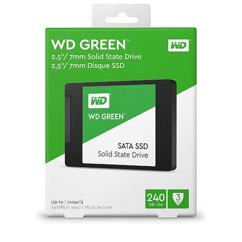 SSD - 2,5pol / SATA3 - 240GB - Green - WDS240G2G0A Menor preço em SSD - 2,5pol / SATA3 - 240GB - Green - WDS240G2G0A