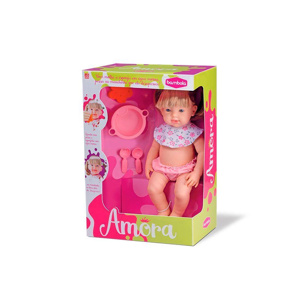 Boneca Amora Macha e Sai 43 Cm Bambola Bebê Papinha | Casas Bahia