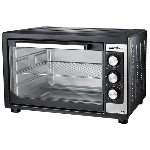 Forno Elétrico de Bancada Britânia 50 Litros BFE50P, Preto Menor preço em Forno Elétrico de Bancada Britânia 50 Litros BFE50P, Preto