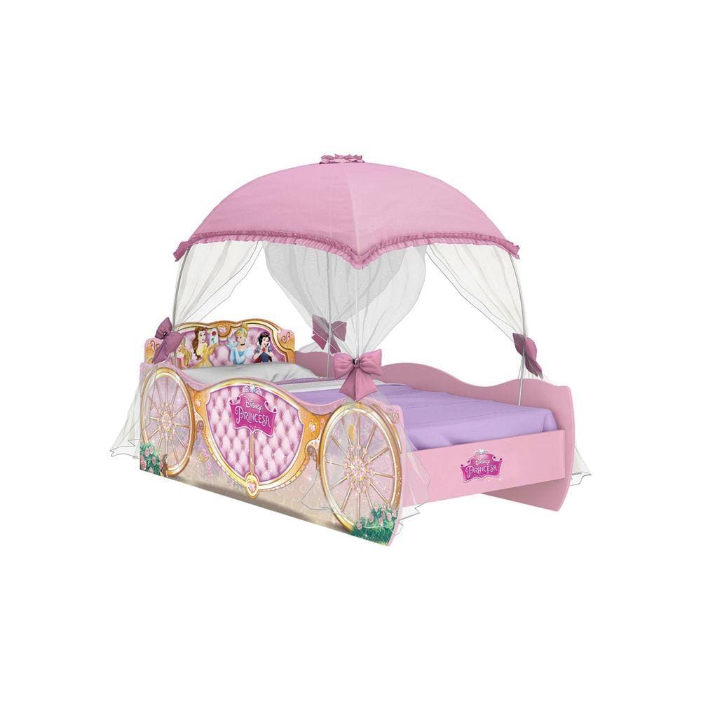 Cama Barbie Star Com Dossel - Pura Magia - Rosa