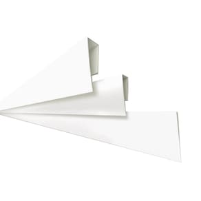 Rodaforro Perfil U Polifort para Acabamento Lateral 8mm x 3cm x 3,00m Barra Branco Neve