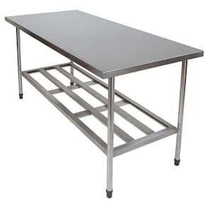 Mesa Fixa Gradeada 80x70 Monarcha M087F Inox 430