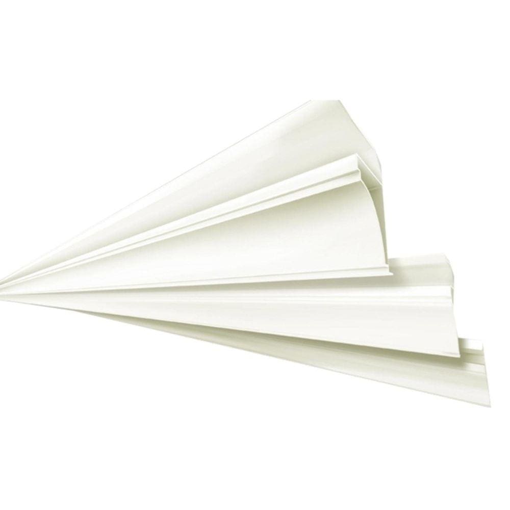 Meia Cana Polifort 8mm x 38mm x 6,00m Barra Branco