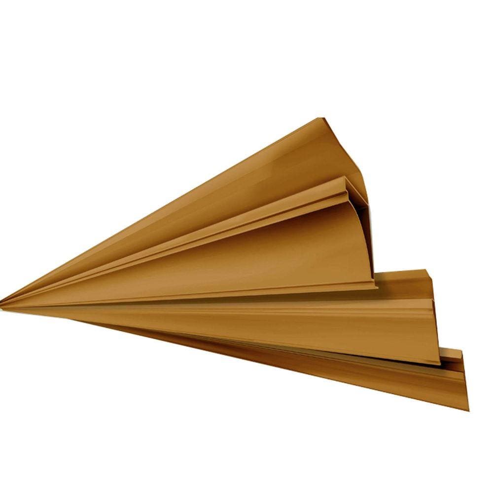 Meia Cana Polifort 8mm x 38mm x 6,00m Barra Mogno