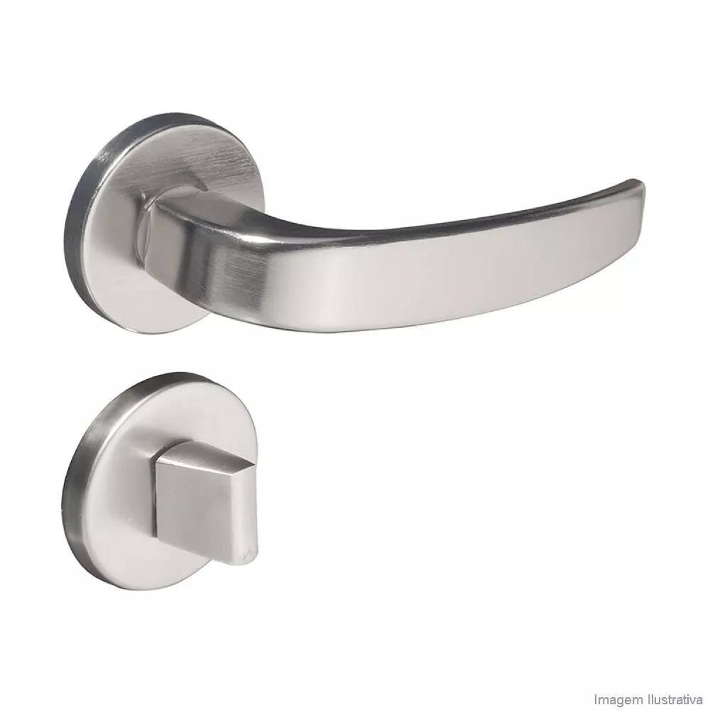Fechadura para Banheiro Aço Zamac Vic 930-80 40mm Pado Cromado