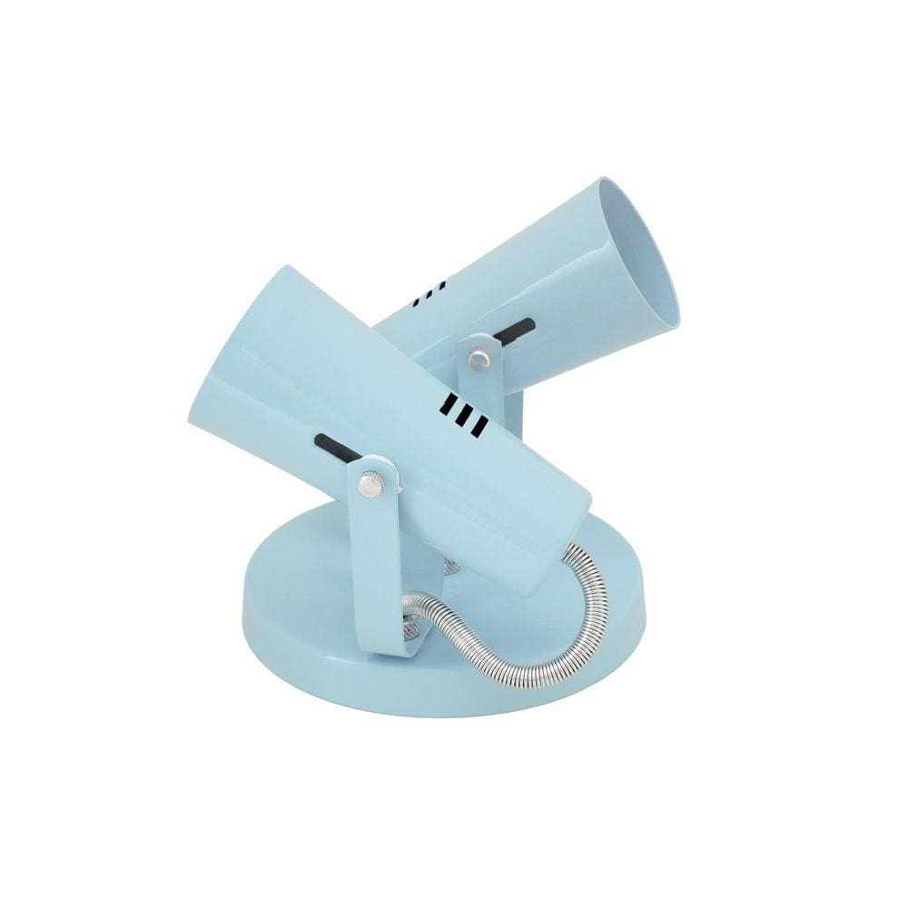 Spot Sobrepor para 2 Lâmpadas Focus Auremar Azul Baby