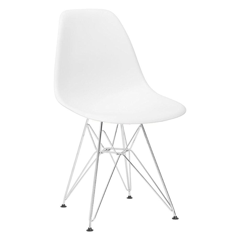Cadeira Eames dkr - base cromada