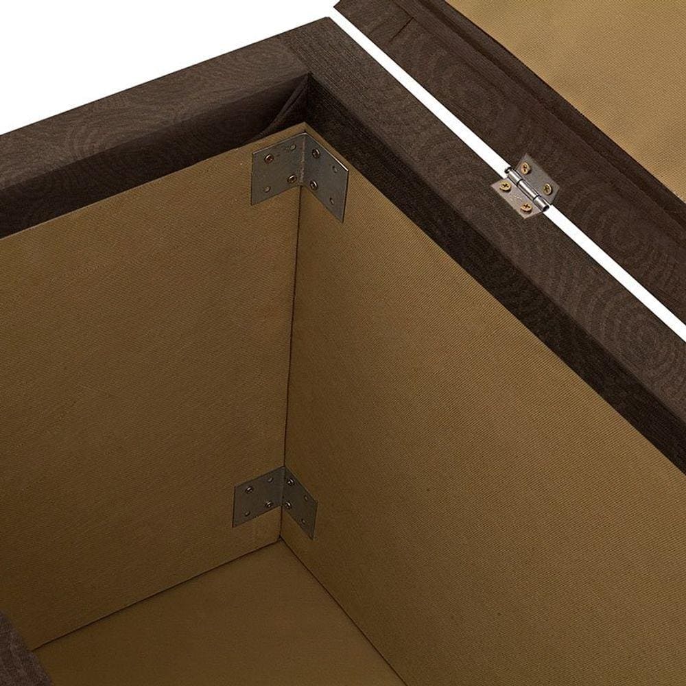 Baú Calçadeira Istambul Dobuê 1,60M Suede