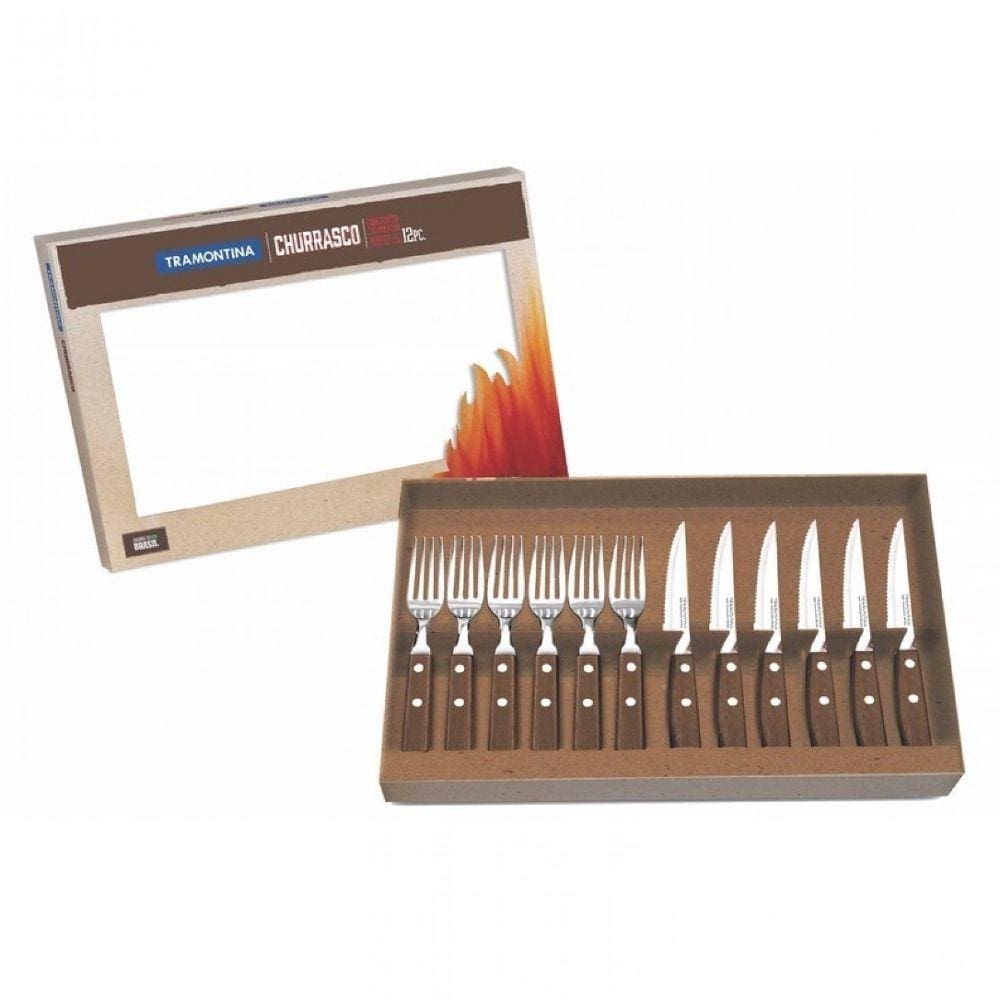 Faqueiro Inox 12 Peças para Churrasco Tradicional Tramontina