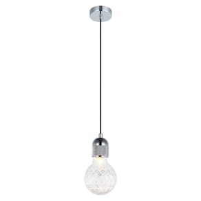 Pendente de Metal Petit 18,5cmx9,3cm Bella Iluminação Cromado