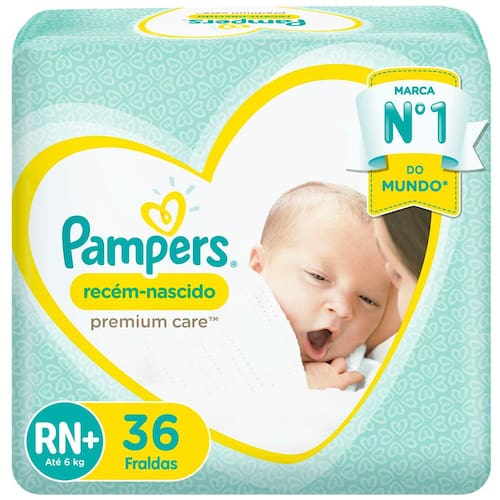 Fraldas Pampers Premium Care Recém Nascido RN+ 36 Unidades é boa?