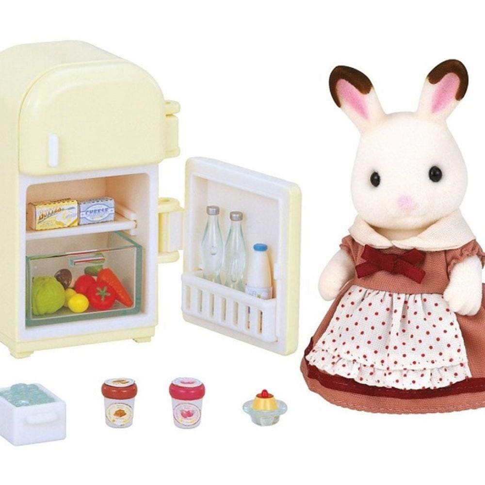 Sylvanian Families Mãe Coelho Chocolate e Geladeira - Epoch Mag