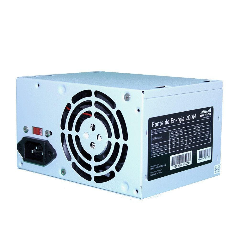 Fonte ATX 200w Mymax para PC