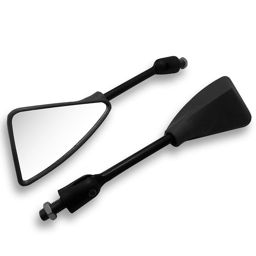 Par Retrovisor Moto Hornet Preto Serve Todas Hondas