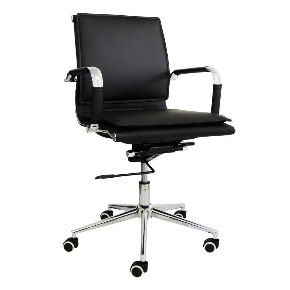 Cadeira Diretor em Couro PU PEL-8003L Design Charles Eames