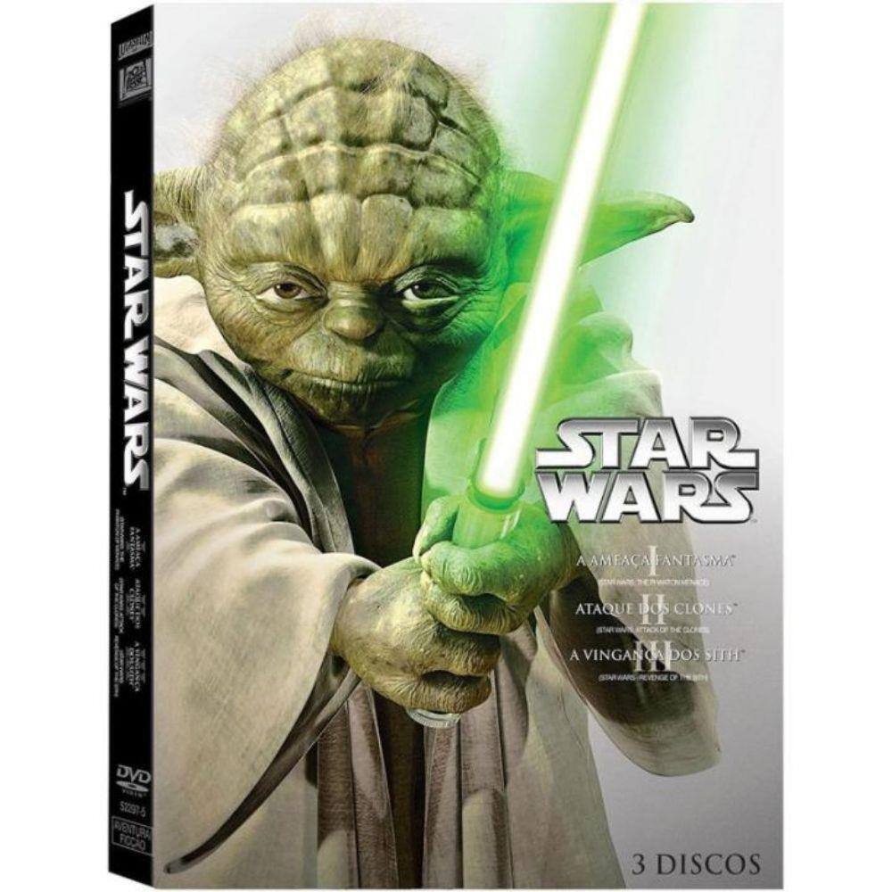 DVD: Trilogia Star Wars - Episódios 1 a 3 (3 | Casas Bahia