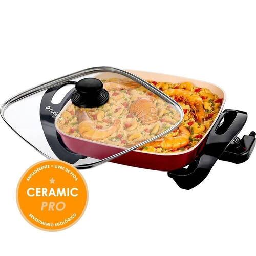 Grill Panela Elétrica Cadence Cerâmica Multifuncional 1500w Menor preço em Grill Panela Elétrica Cadence Cerâmica Multifuncional 1500w